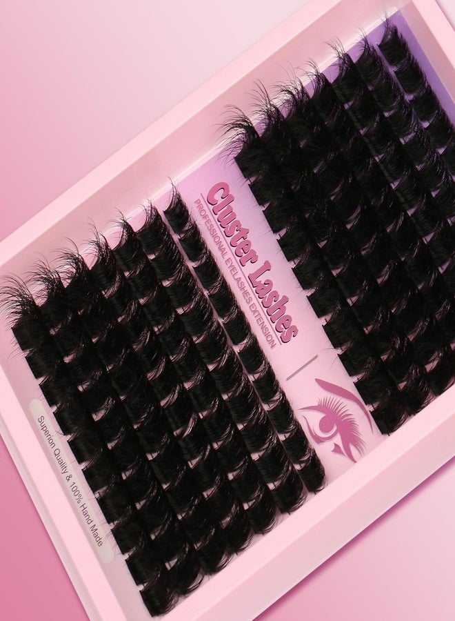 Himirell D Curl Lash Clusters Extensions 140 Pcs Individual Eye lash Clusters 300D Cluster Eyelash Lashes Wispy Clusters Lashes Makeup at Home - DIY Lash Extension Kit for Self Application (9-18MM) Mix - Image 5
